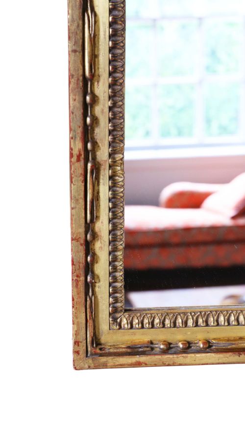 fig 1. Large pair of gilt 19th Century overmantle mirrors