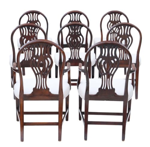 fig 1. Set of 8 Georgian mahogany dining chairs