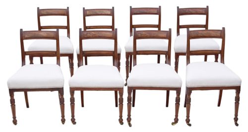 Set of 8 Mahogany Dining Chairs