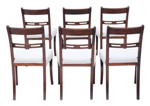 Set of 6 Mahogany Dining Chairs