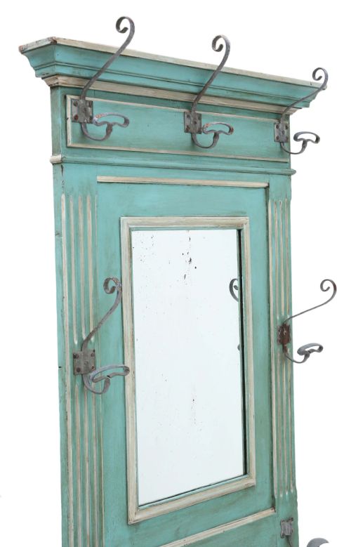 fig 1. French painted hall, coat, hat, stick, umbrella, stand