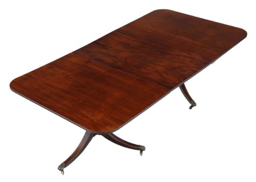 fig 1. Georgian mahogany extending pedestal dining table