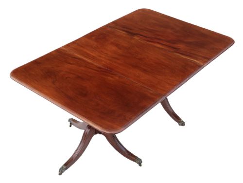 fig 1. Georgian mahogany extending pedestal dining table