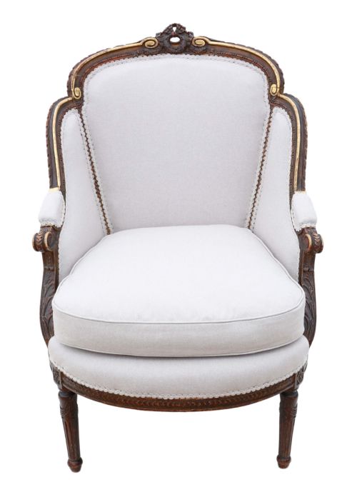 fig 1. Gilt 19th Century armchair