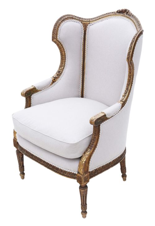 fig 1. Gilt 19th Century armchair