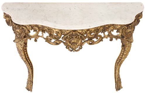 Gilt and Marble Console Table