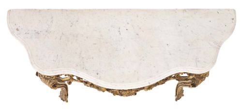 fig 1. Gilt and marble console table