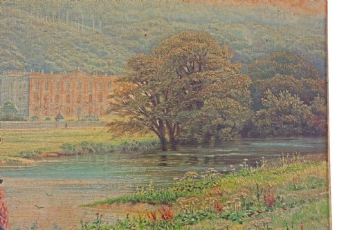 fig 1. Antique oil painting Robert Finlay McIntyre