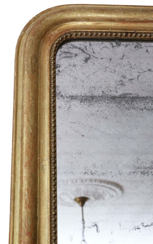 fig 1. 19th Century large gilt overmantle wall mirror