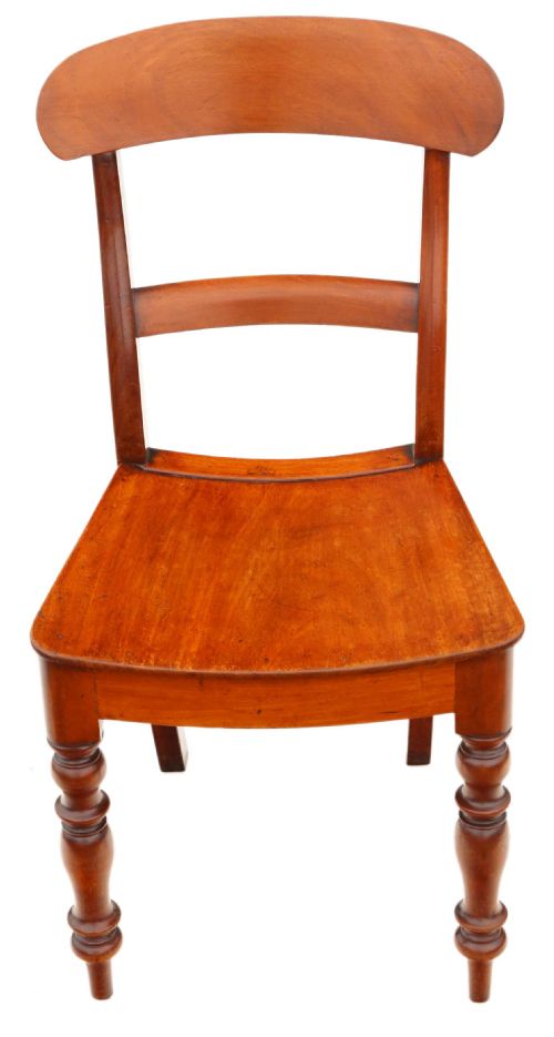 MATCHED SET OF EIGHT MAHOGANY KITCHEN DINING CHAIRS - ADDITIONAL PHOTO 4