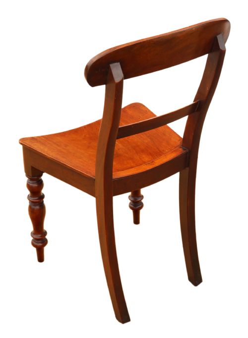 MATCHED SET OF EIGHT MAHOGANY KITCHEN DINING CHAIRS - ADDITIONAL PHOTO 6