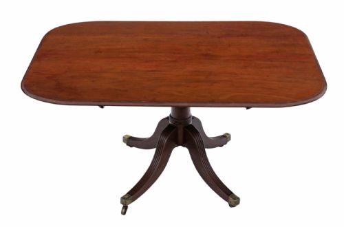 REGENCY MAHOGANY TILT TOP LOO TABLE - ADDITIONAL PHOTO 2