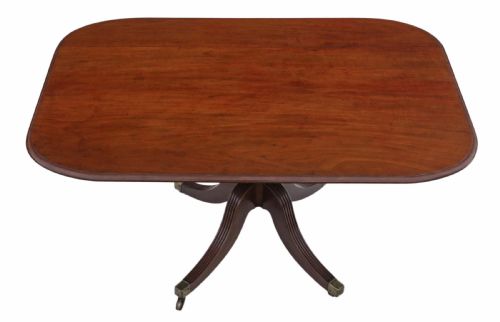 REGENCY MAHOGANY TILT TOP LOO TABLE - ADDITIONAL PHOTO 3