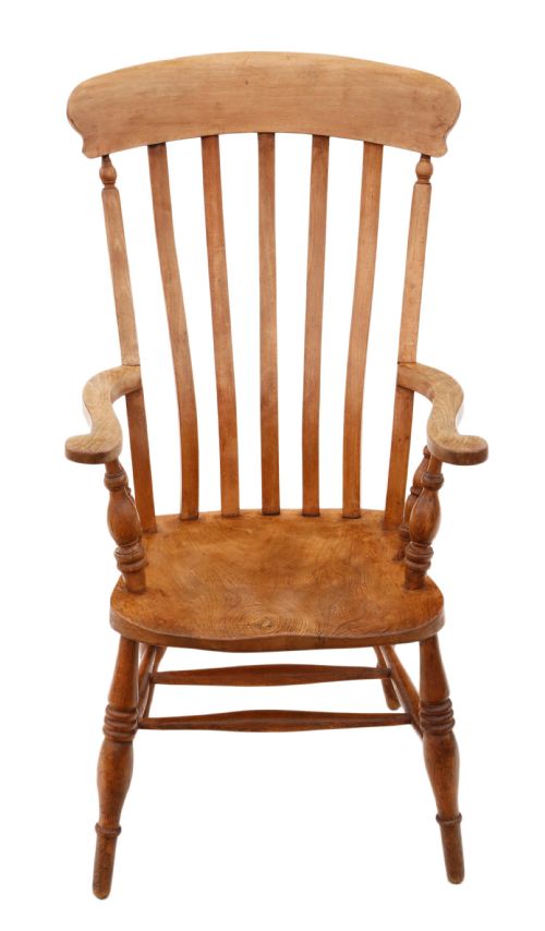 fig 1. Victorian elm and beech Grandad Windsor chair