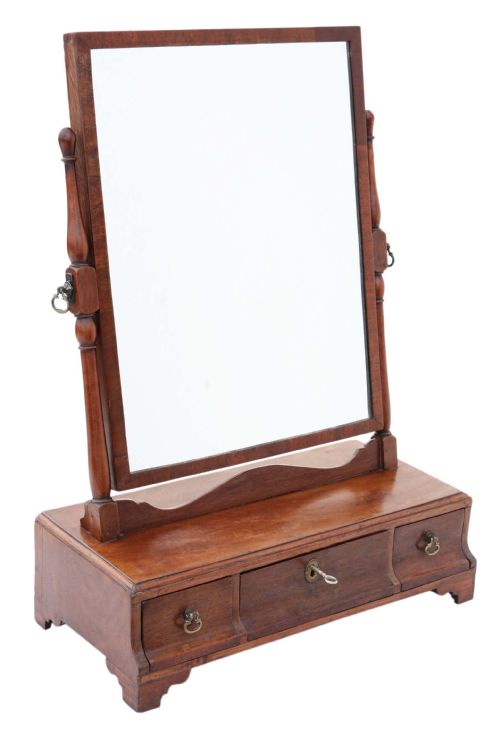 fig 1. Georgian mahogany dressing table swing mirror