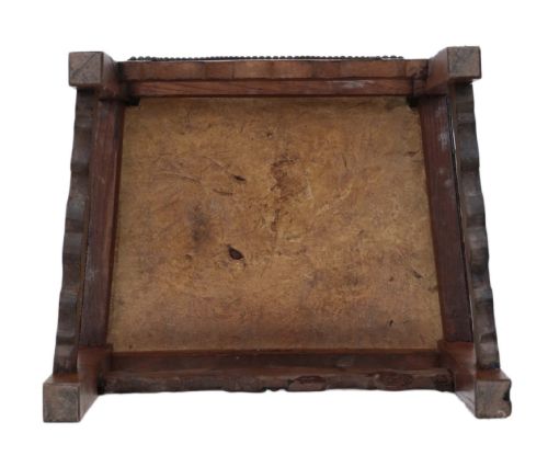 PORTUGUESE OAK AND LEATHER CHAIR - ADDITIONAL PHOTO 7
