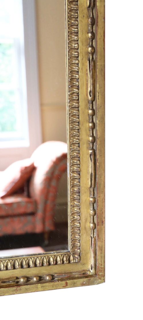 LARGE 19TH CENTURY GILT OVERMANTLE WALL MIRROR - ADDITIONAL PHOTO 3
