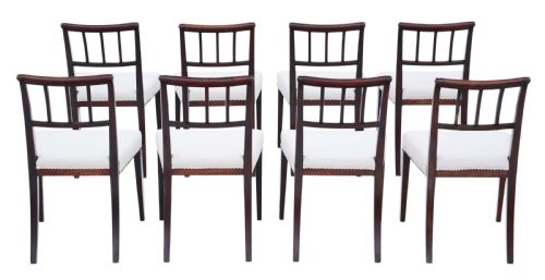 fig 1. Set of 8 Georgian mahogany dining chairs