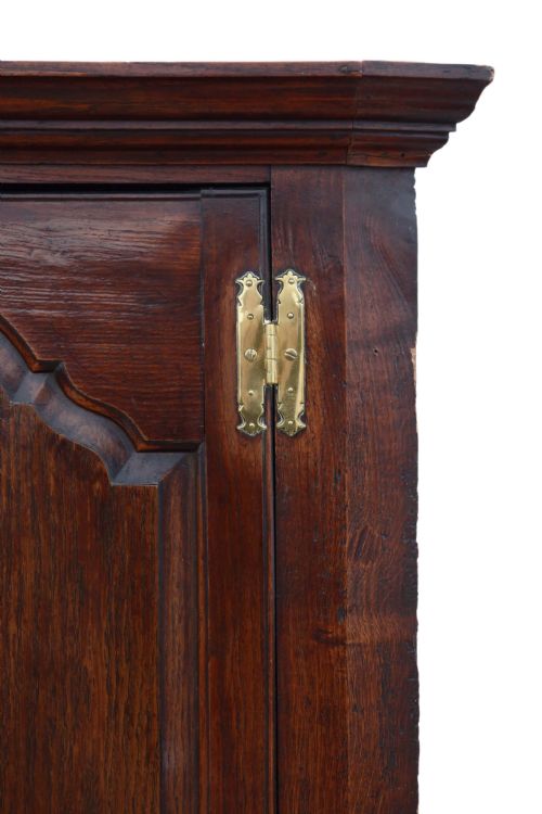 fig 1. Georgian oak full height corner cupboard