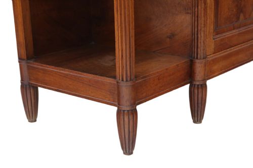 fig 2. French marble and walnut mirror back sideboard