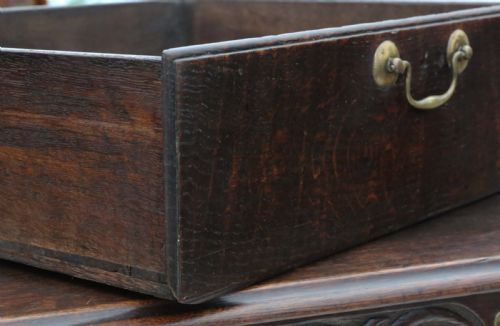 GEORGIAN OAK MULE CHEST COFFER - ADDITIONAL PHOTO 5