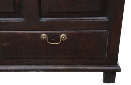 GEORGIAN OAK MULE CHEST COFFER - ADDITIONAL PHOTO 9