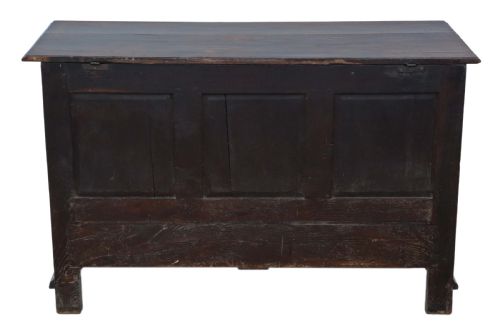 GEORGIAN OAK MULE CHEST COFFER - ADDITIONAL PHOTO 11