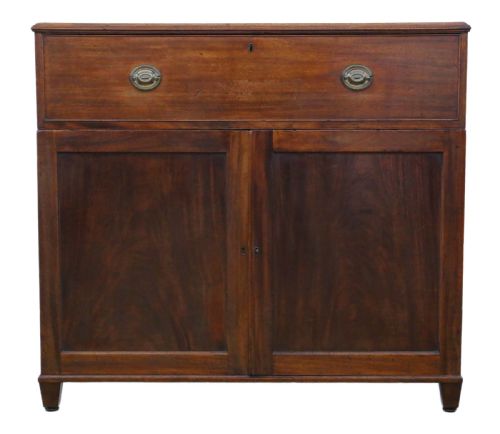 19TH CENTURY MAHOGANY CAMPAIGN CHEST OF DRAWERS - ADDITIONAL PHOTO 1