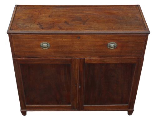 19TH CENTURY MAHOGANY CAMPAIGN CHEST OF DRAWERS - ADDITIONAL PHOTO 8