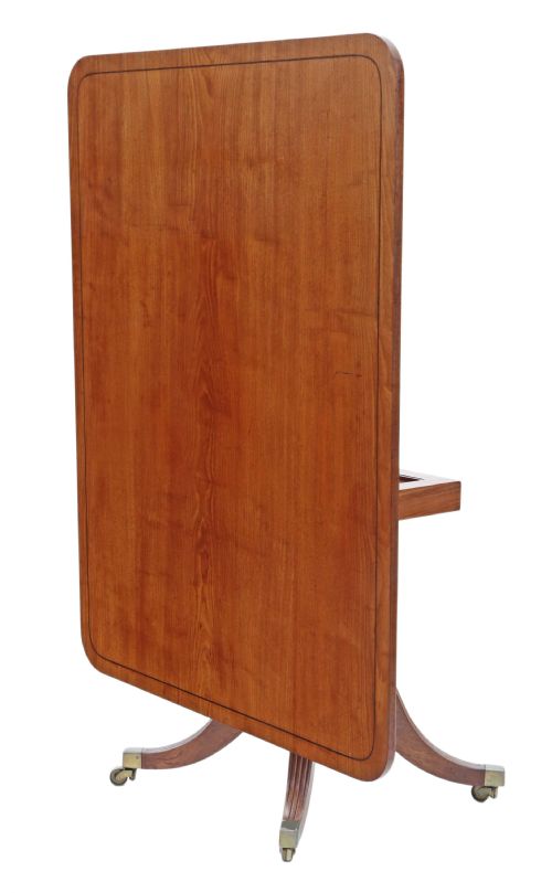 fig 1. Regency inlaid mahogany loo breakfast table tilt top
