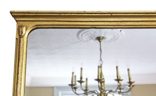 fig 1. 19th Century large gilt wall overmantle mirror