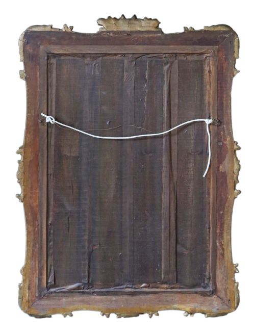 ANTIQUE LARGE FINE QUALITY GILT OVERMANTLE WALL MIRROR 19TH CENTURY FOX HUNTING - ADDITIONAL PHOTO 4