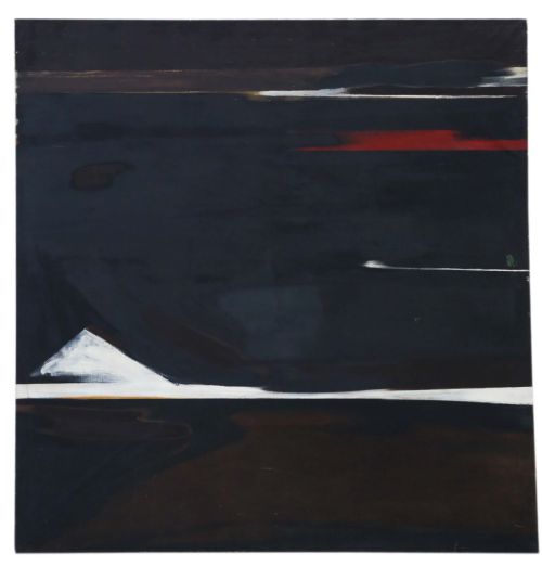 fig 1. VERY LARGE OIL ON CANVAS PAINTING ARTWORK CIRCLE MANNER OF MARK ROTHKO C1960 VINTAGE ANTIQUE