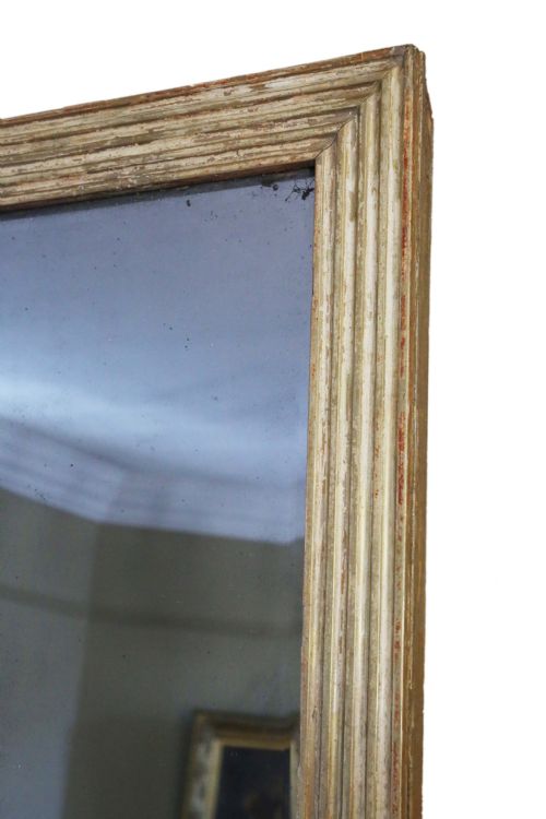 fig 1. ANTIQUE 19TH CENTURY LARGE QUALITY GILT AND WHITE OVERMANTLE MIRROR