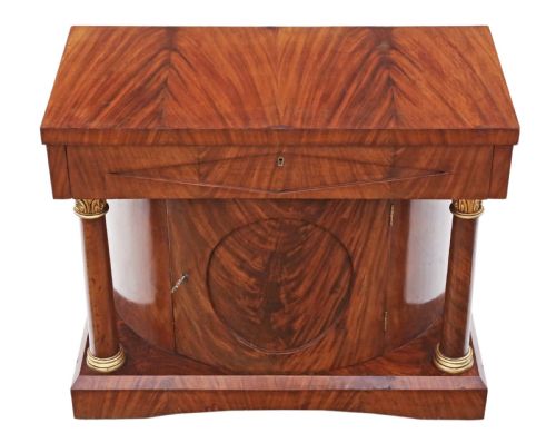 fig 1. ANTIQUE QUALITY MAHOGANY REGENCY REVIVAL CONSOLE TABLE C1920