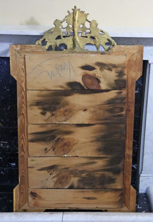 ANTIQUE 19TH CENTURY LARGE QUALITY GILT WALL MIRROR - ADDITIONAL PHOTO 6