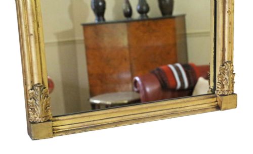 ANTIQUE LARGE QUALITY GILT 19TH CENTURY PIER WALL MIRROR - ADDITIONAL PHOTO 4