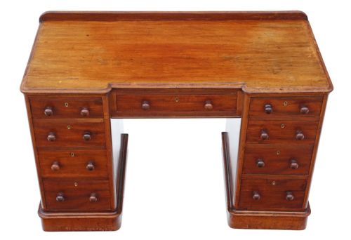 fig 1. ANTIQUE QUALITY VICTORIAN MAHOGANY DESK
