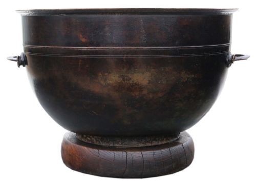 Antique Oriental Japanese Large Fine Quality Bronze Jardinière Planter Hibachi C1900 Meiji