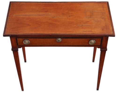 Georgian Inlaid Mahogany Writing Table