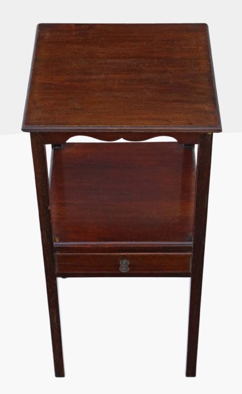 fig 1. Georgian mahogany bedside table washstand