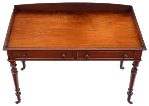 fig 1. Antique fine quality 19th Century mahogany writing table C1840