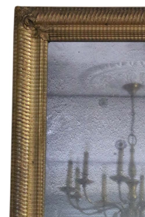 fig 1. Antique large fine quality gilt overmantle mirror 19th Century