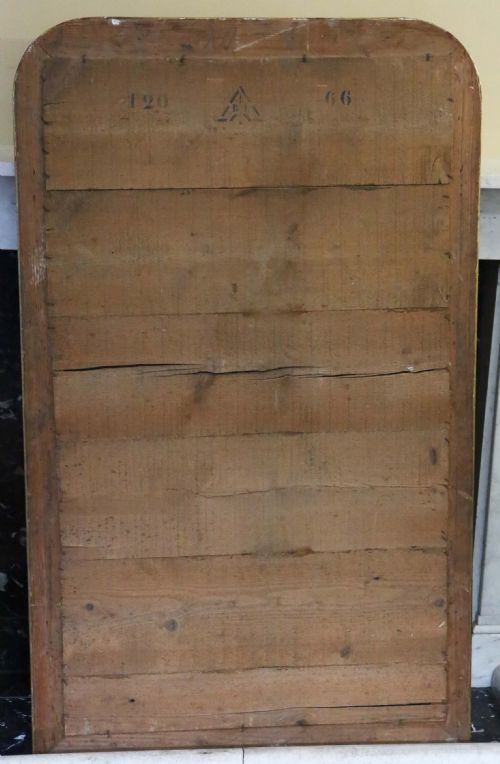 ANTIQUE LARGE QUALITY DECORATED OVERMANTLE MIRROR 19TH CENTURY - ADDITIONAL PHOTO 2