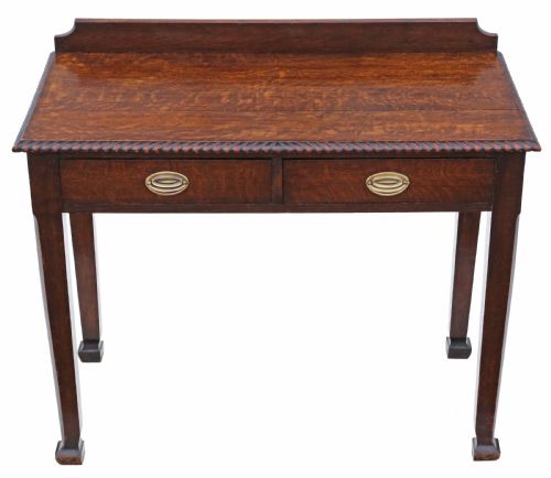 Antique Fine Quality Late 19th Century Oak Writing Table