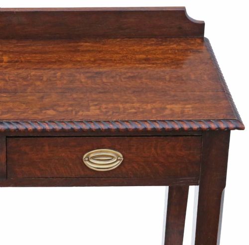 fig 1. Antique fine quality late 19th Century oak writing table