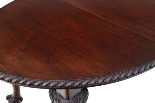 fig 2. Antique fine quality ~6' mahogany wind out extending dining table C1900