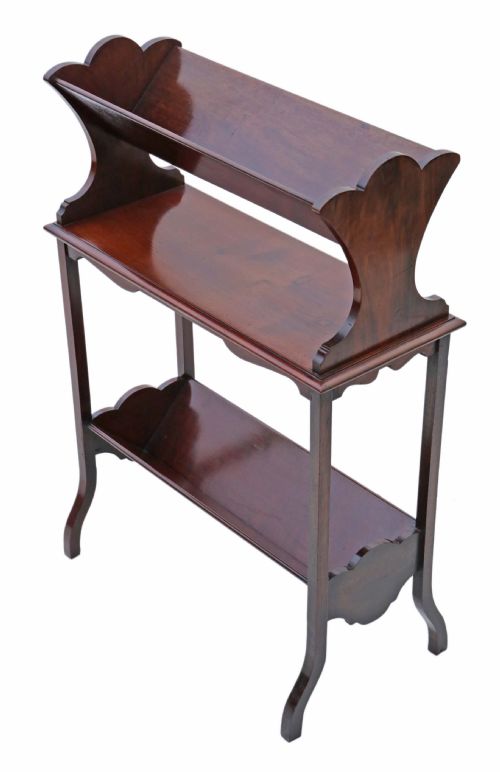 Antique Fine Quality Art Nouveau Mahogany Book Trough Stand C1900