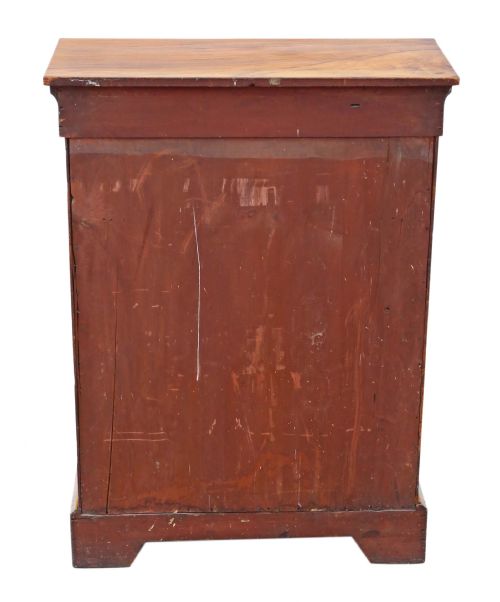 ANTIQUE C1880 QUALITY INLAID BURR WALNUT PIER DISPLAY CABINET C1880 - ADDITIONAL PHOTO 7