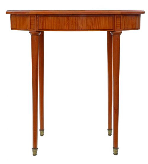 fig 1. Antique fine quality Victorian C1900 inlaid satinwood centre window table